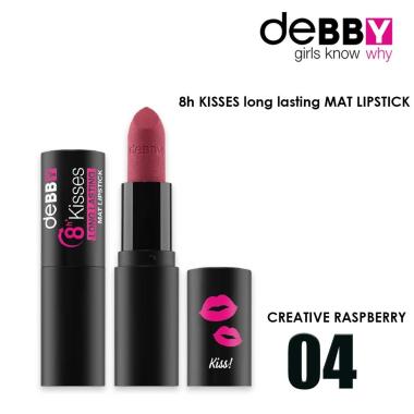 Debby rossetto long lasting mat 8h kisses 04 creative raspberry