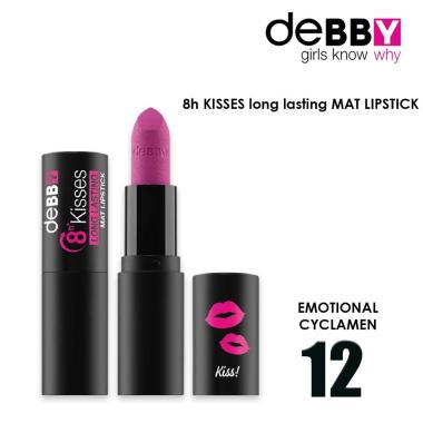 Debby rossetto long lasting mat 8h kisses 12 emotional cyclamen