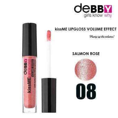 Debby kissme lipgloss volume 08 salmon rose