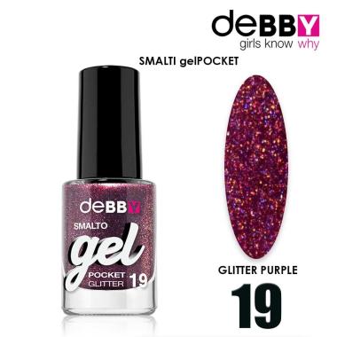 Debby smalto gel pocket 19 glitter purple