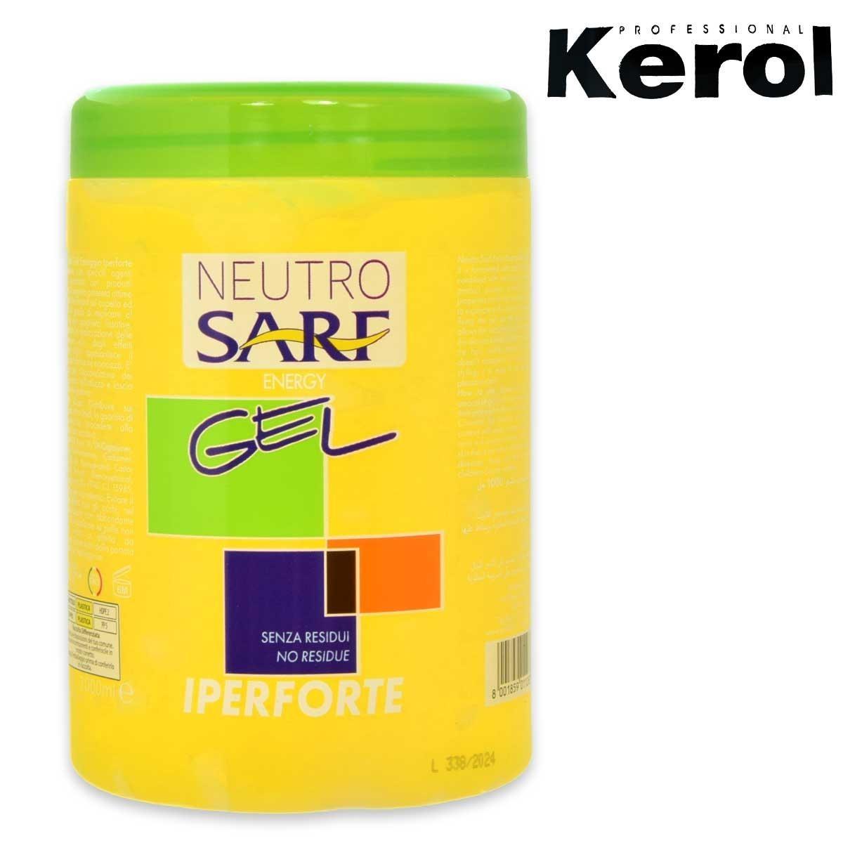 Kerol neutro sarf gel fissaggio iperforte 1000 ml vaso giallo