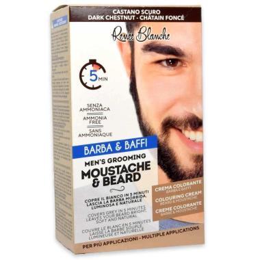 Moustache & beard barba e baffi castano scuro 50 ml