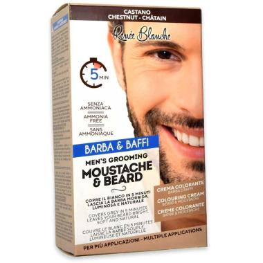 Moustache & beard colore barba & baffi castano 50 ml