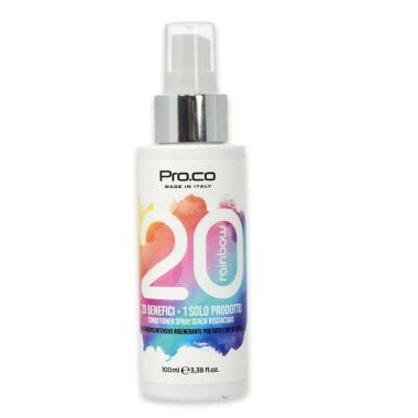 Pro.co rainbow 20 benefici in 1 conditioner spray senza risciacquo 100 ml