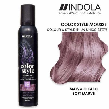 Indola color style mousse 200 ml malva mauve