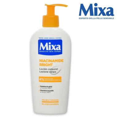 Mixa cica body niacinamide bright crema anti macchie pelle secca e spenta pump 250 ml