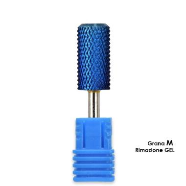 Melcap punta fresa tungsteno forma cilindro grana m per rimozione gel