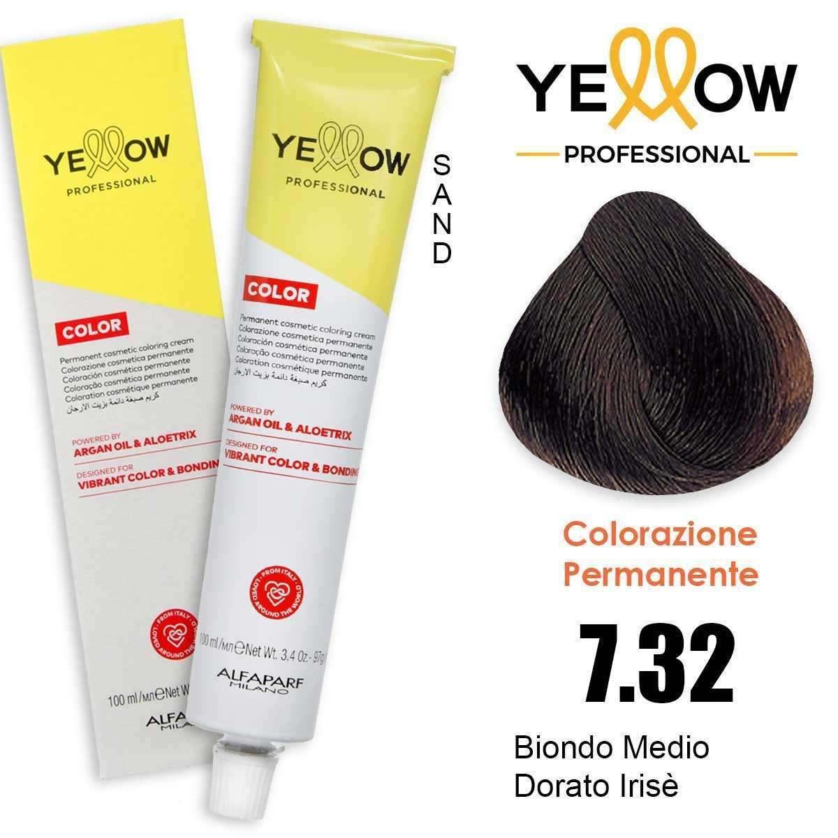 Alfaparf yellow color permanent 7.32 100ml