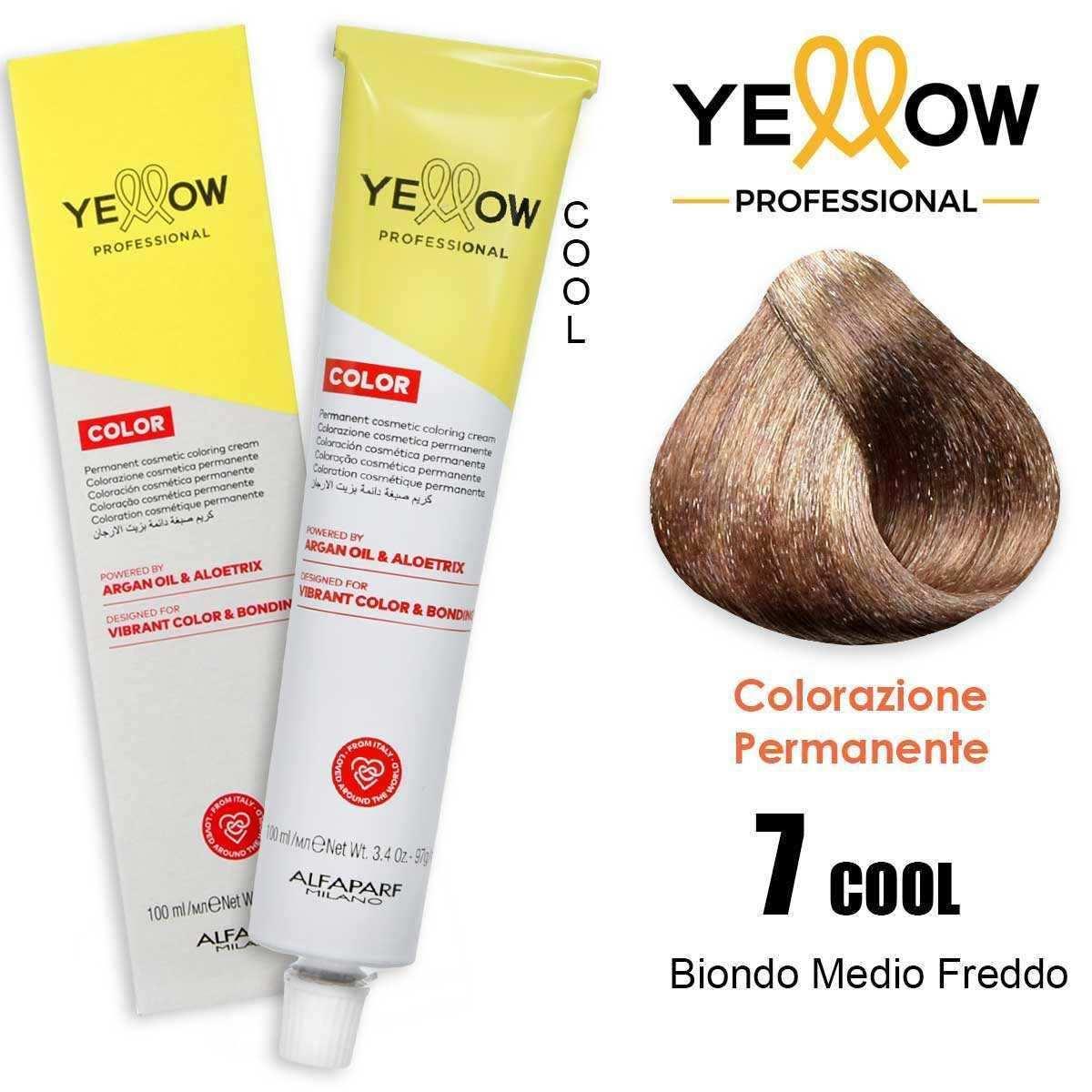 Alfaparf yellow color permanent 7 cool 100ml