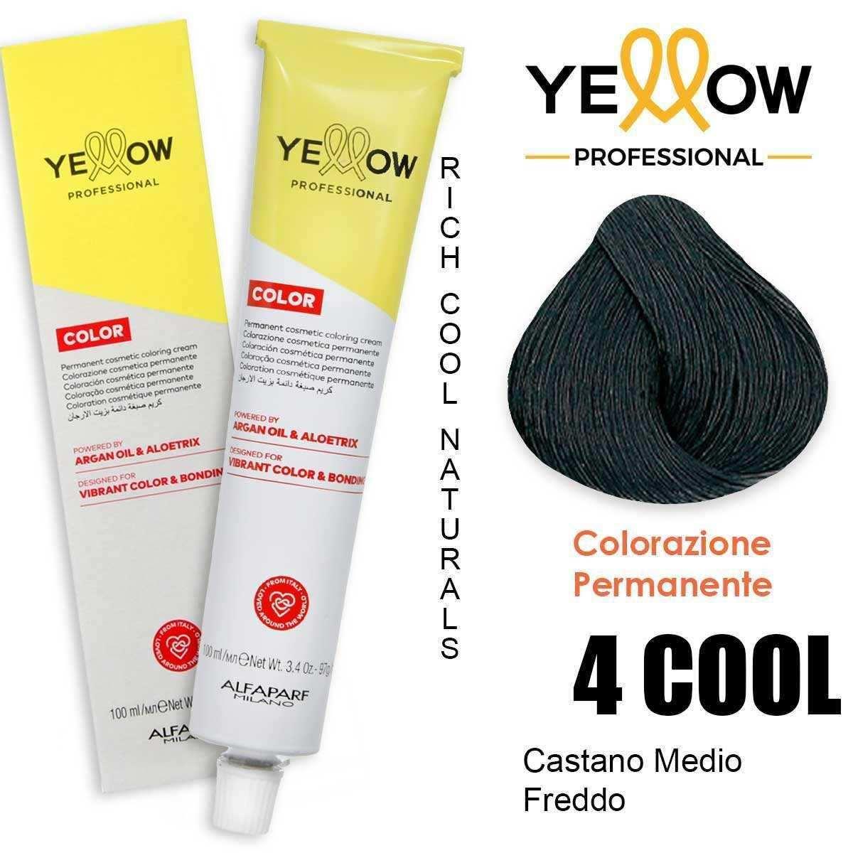 Alfaparf yellow color permanent 4 cool 100ml