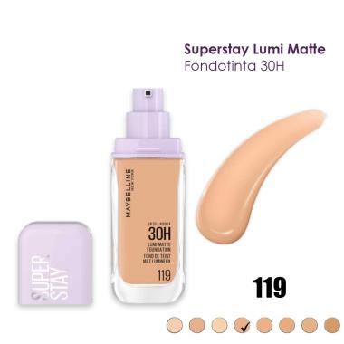 Maybelline fondotinta liquido superstay lumi matte 30h n. 119