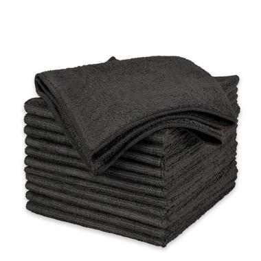 Sibel asciugamano in microfibra black candeggiabile 12 pezzi 45 x 85 cm