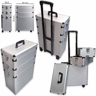 Obb trolley case alluminio 3 storage levels 70 x 43 x 22,5 cm