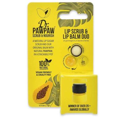 Dr. paw paw lip scrub & lip balm duo - scrub/balsamo