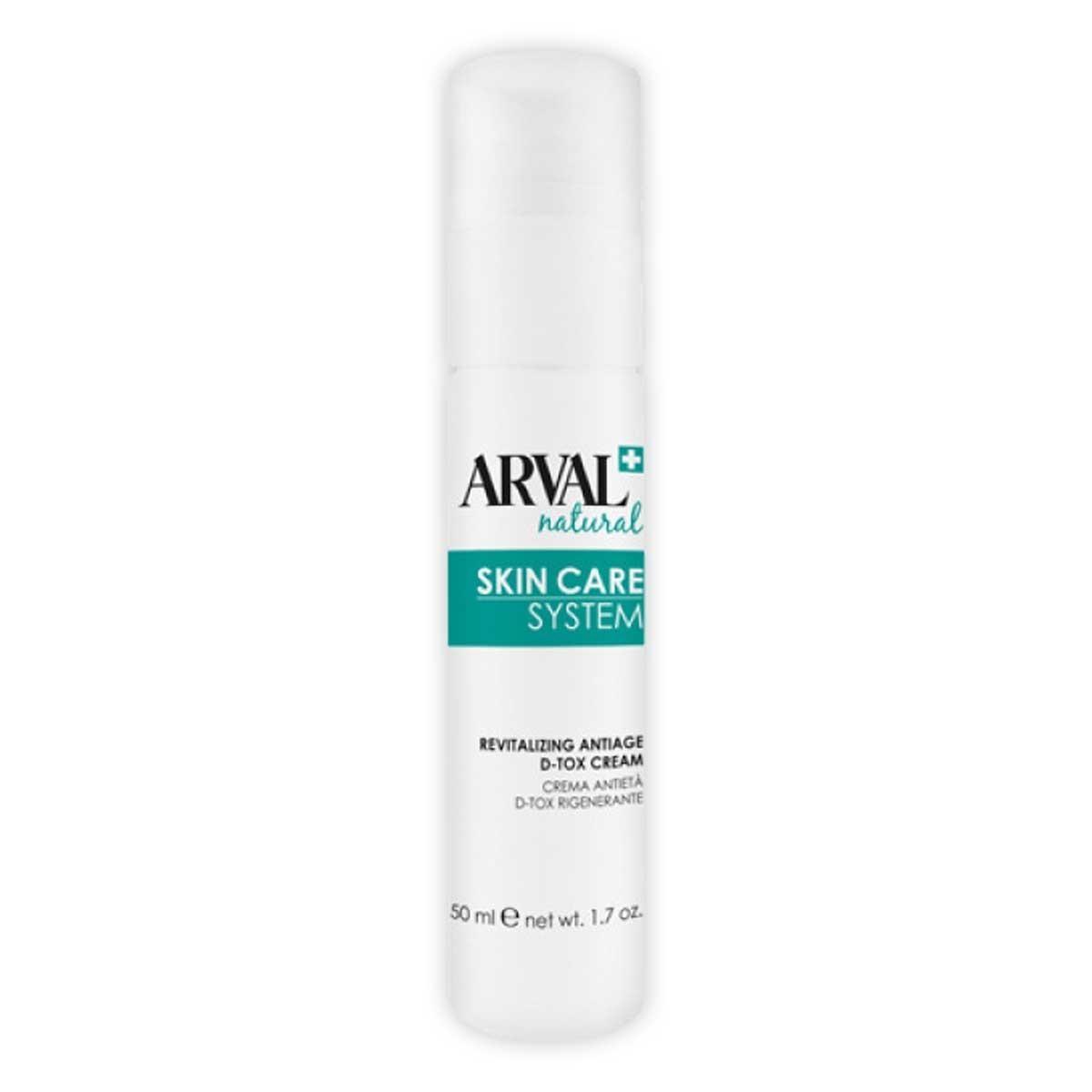 Arval natural skincare system - crema  antietÀ d-tox rigenerante 50ml