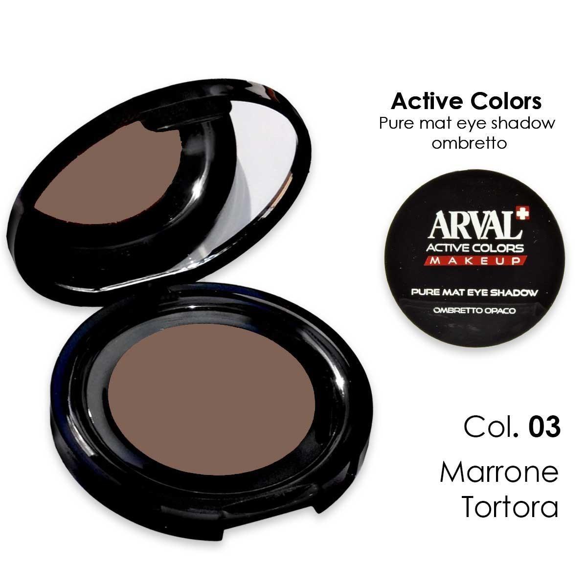 ARVAL Pure mat eye shadow n. 03 - marrone tortora         ombretto opaco