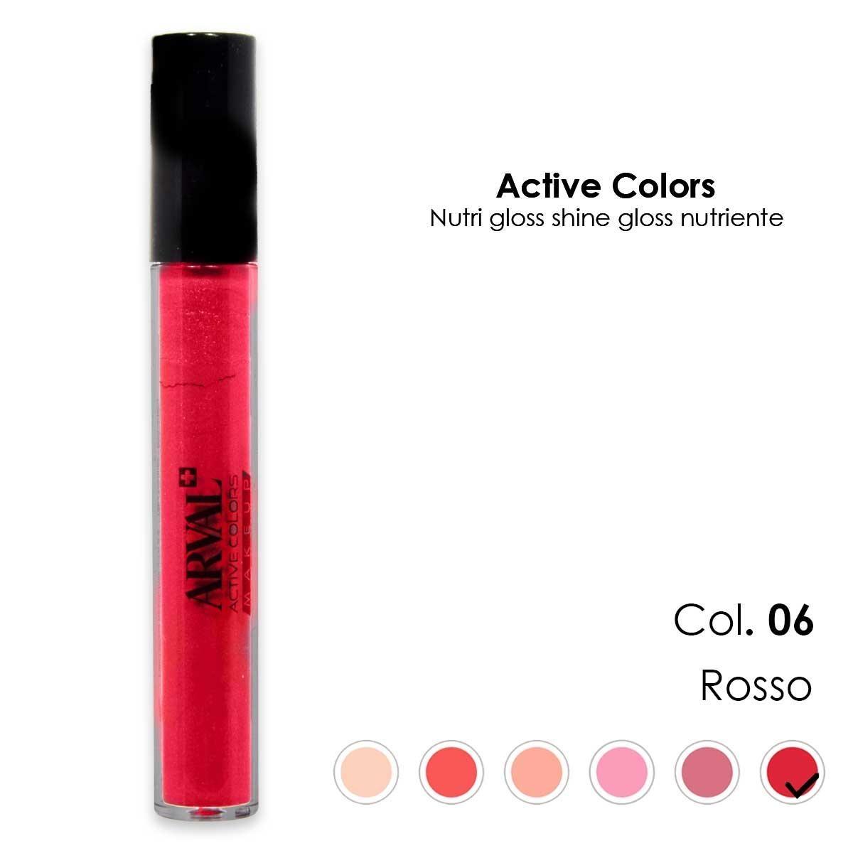 ARVAL Nutri gloss shine n. 06 - rosso gloss nutriente