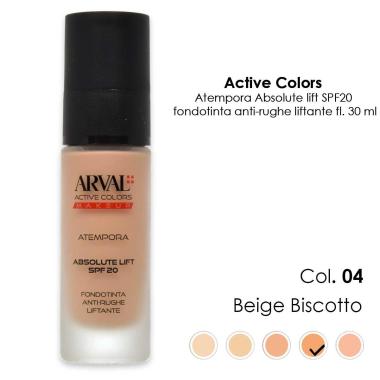 ARVAL ATEMPORA - Absolute lift SPF20 n. 04 - beige biscotto          fondotinta antirughe liftante  fl 30ml