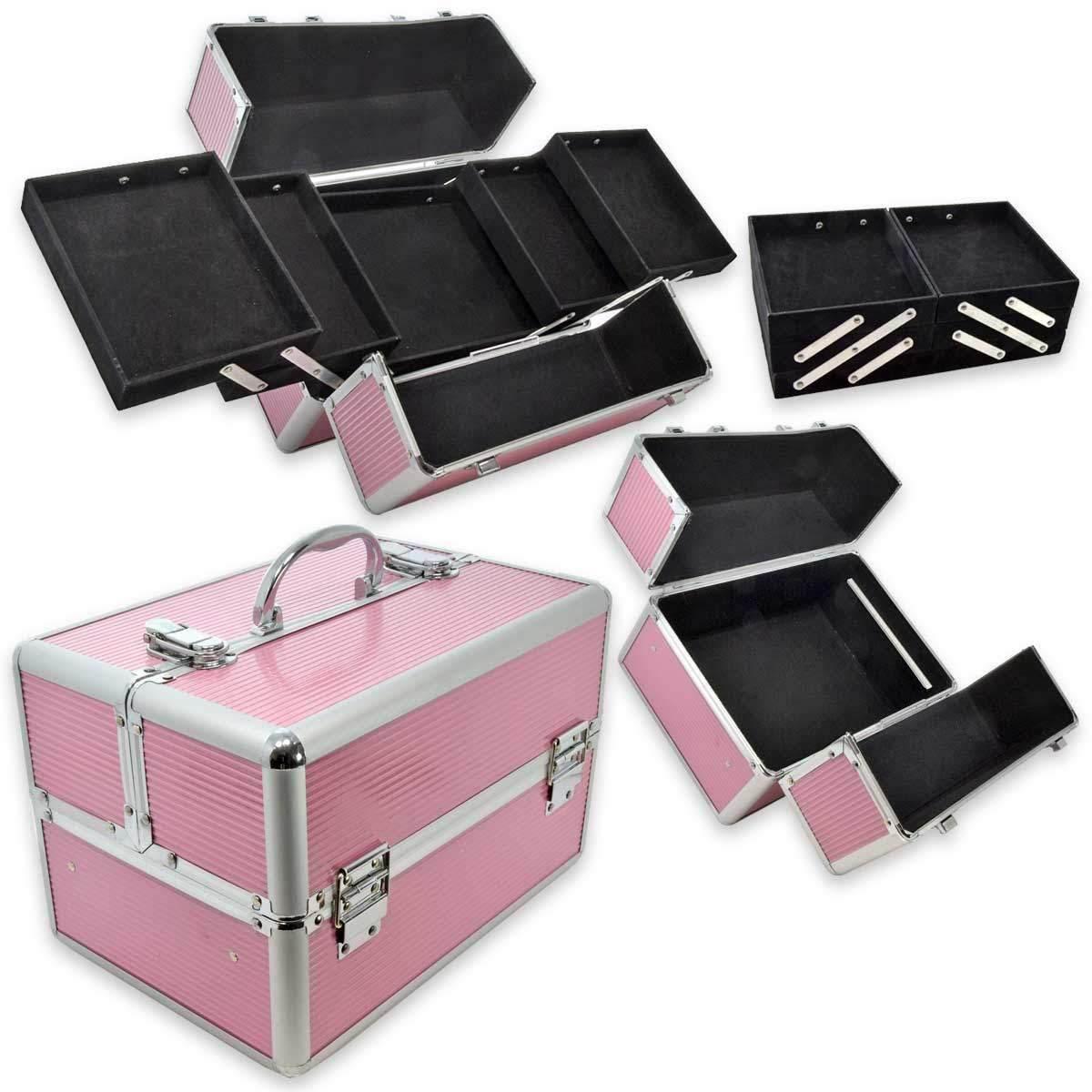Case alluminio rosa my nail design 32 x 21 x 22 cm