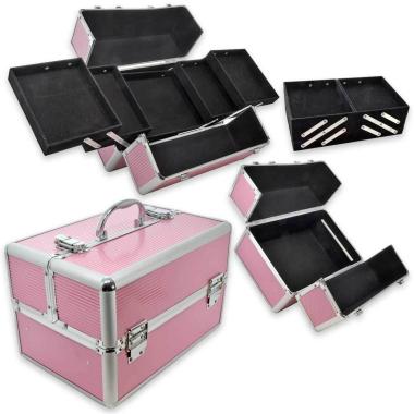 Case alluminio rosa my nail design 32 x 21 x 22 cm