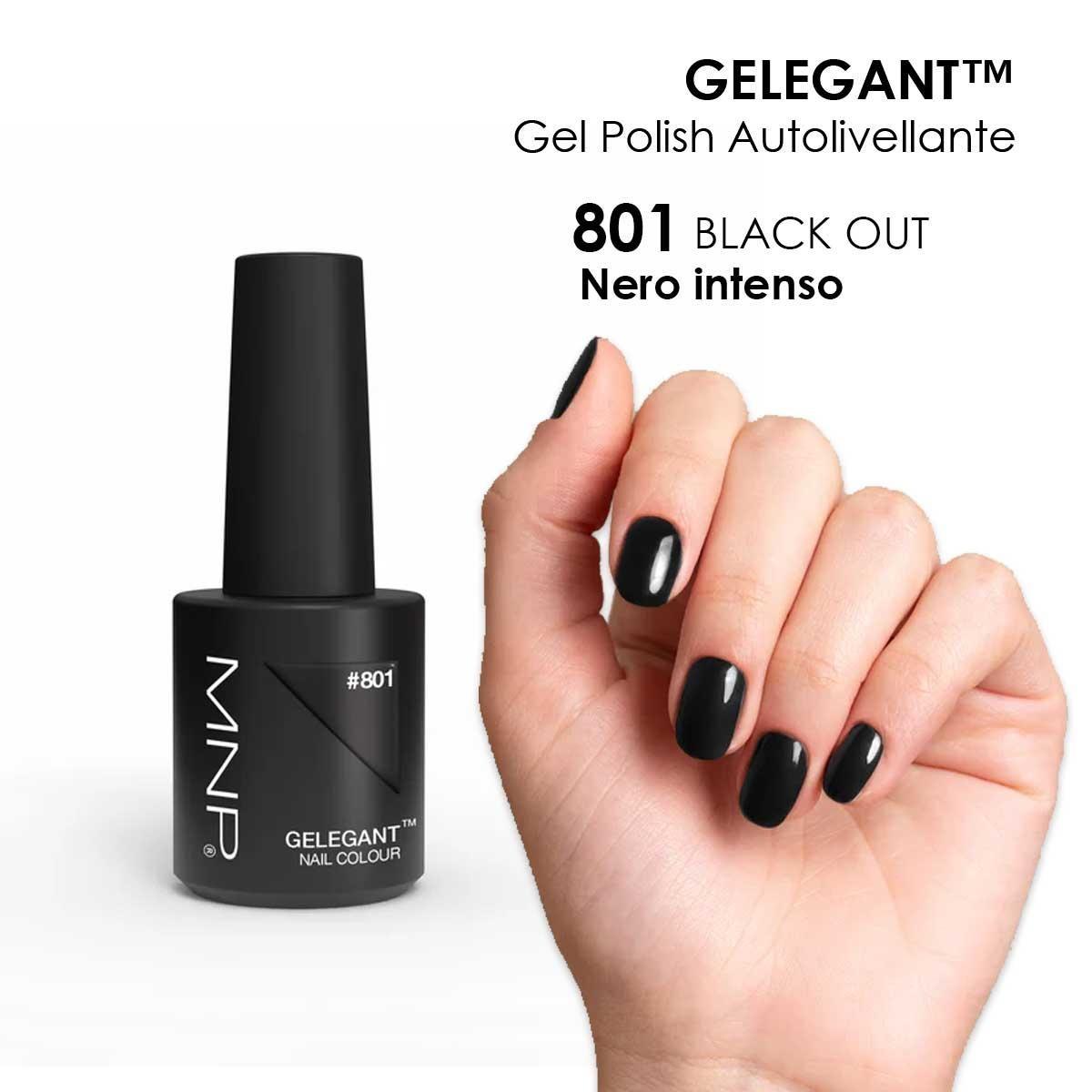 MNP MESAUDA GELEGANT Gel Polish 8ml 801 Black Out