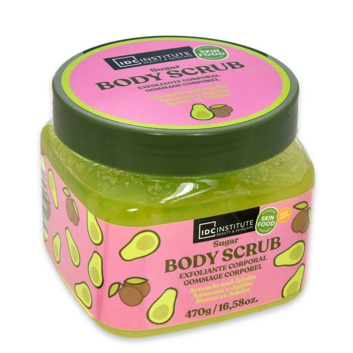 Idc inst. avocado&jojoba oil sugar body scrub 470g