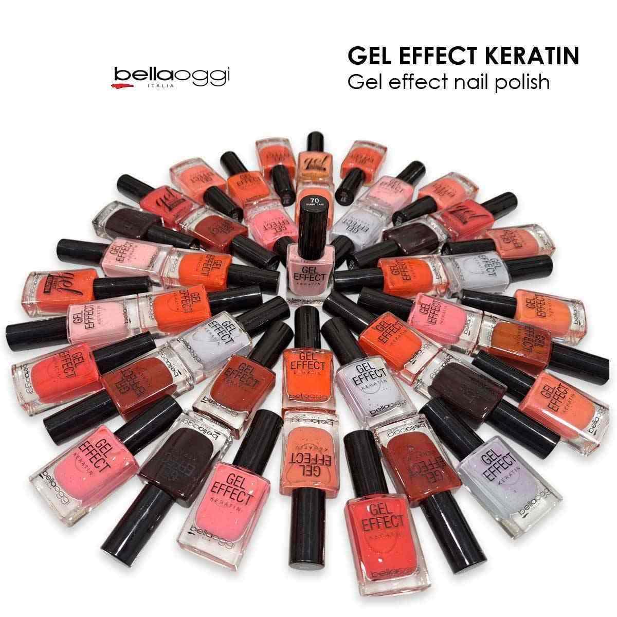 Box gel effect keratin smalto effetto gel 49 pz.  assortiti