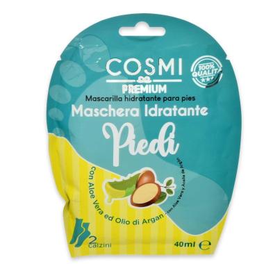 Cosmi maschera piedi con aloe e argan
