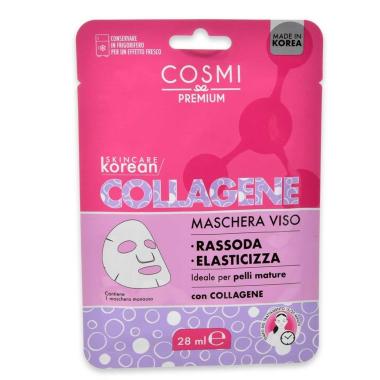 Cosmi maschera viso k-beauty collagene