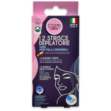Cosmi strisce viso sensibili olio mand.bio 12pz
