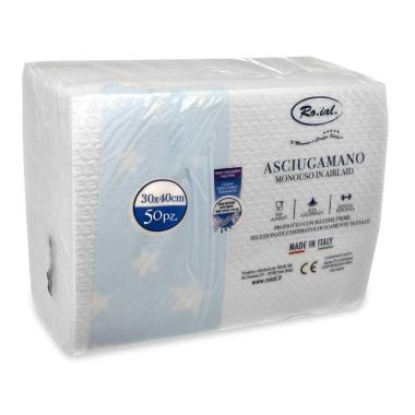 Roial asciugamano carta secco goffrata  50 pezzi 30 x 40 cm 5 stelle