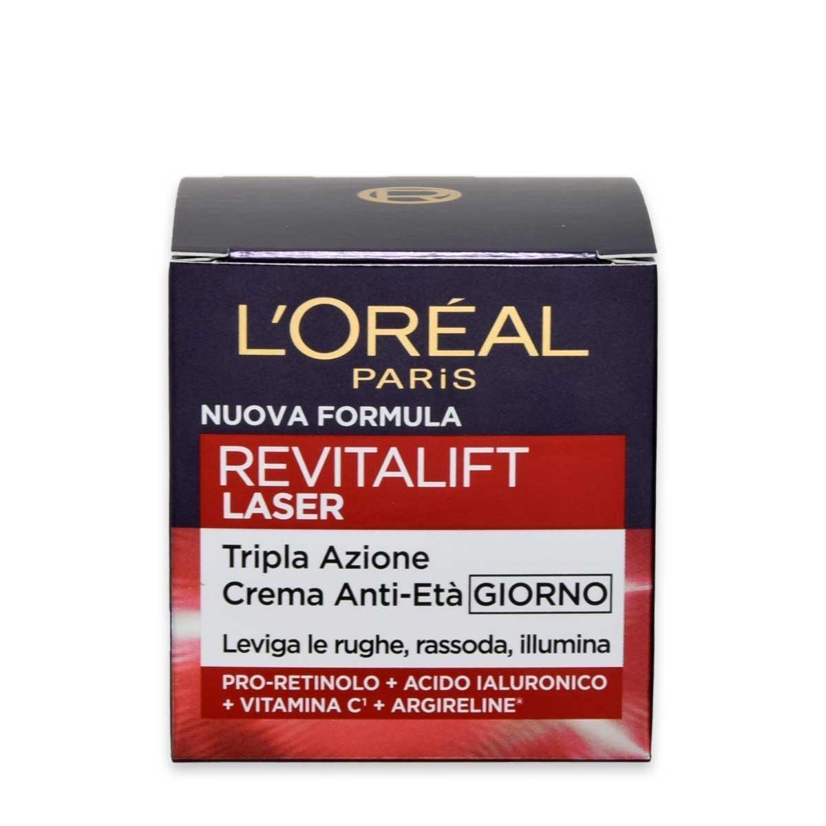 L'oreal revitalift laser tripla azione crema anti eta' giorno 50 ml