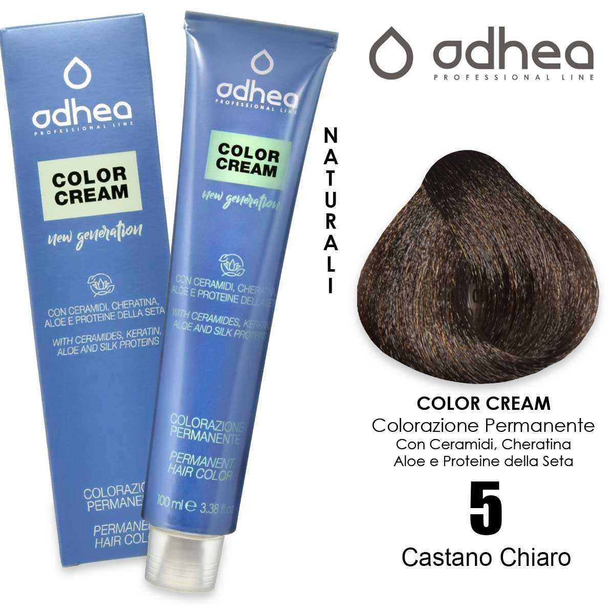 Odhea color cream con ammoniaca 100 ml - 5 castano chiaro