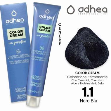 Odhea color cream con ammoniaca 100 ml - 1.1 nero blu