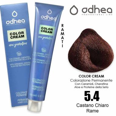 Odhea color cream con ammoniaca 100 ml - 5.4 castano chiaro rame