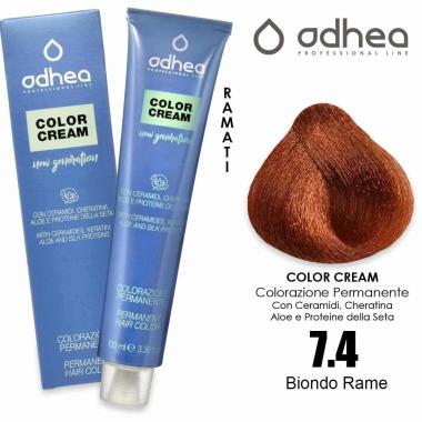 Odhea color cream con ammoniaca 100 ml - 7.4 biondo rame