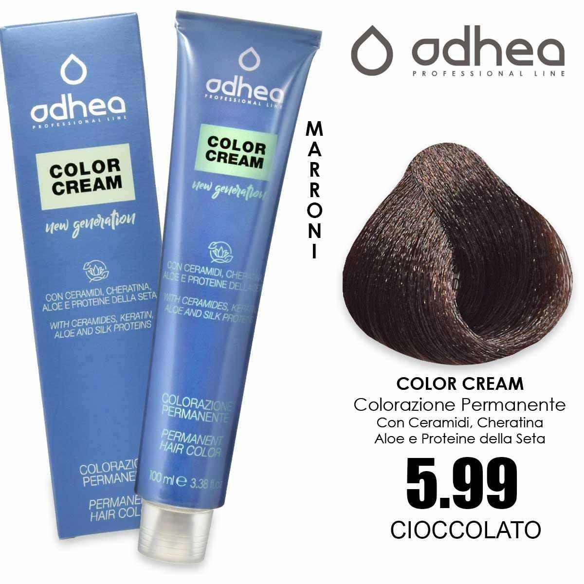 Odhea color cream con ammoniaca 100 ml - 5.99 cioccolato
