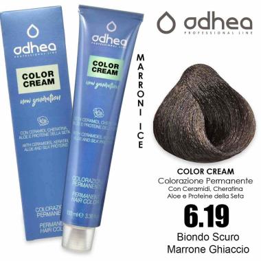 Odhea color cream con ammoniaca 100 ml - 6.19 biondo scuro marrone ghiaccio
