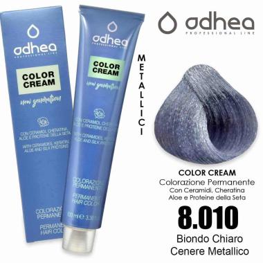 Odhea color cream con ammoniaca 100 ml - 8.010  moon silver