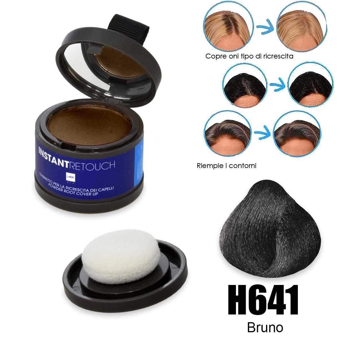 Labor instantretouch ombretto per la ricrescita dei capelli colore bruno