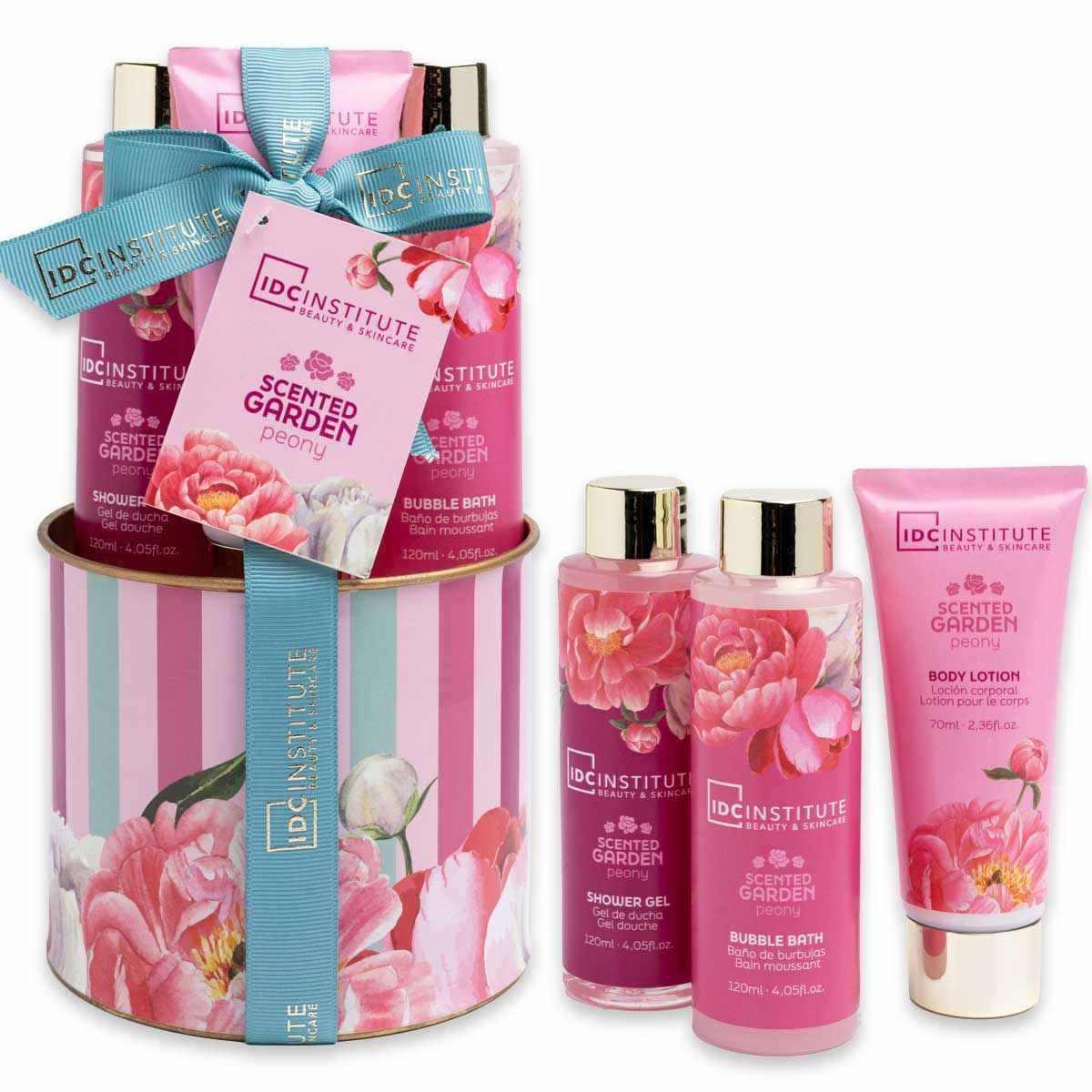 Idc institute scented garden tin gift set 3pcs