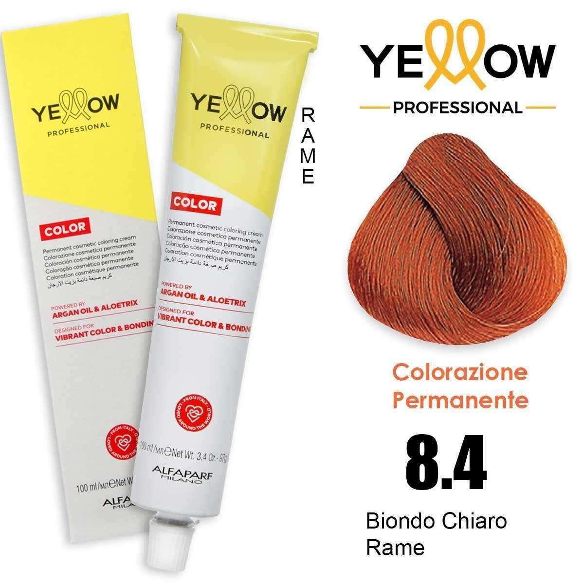 ALFAPARF YELLOW COLOR PERMANENT 8.4 100ml