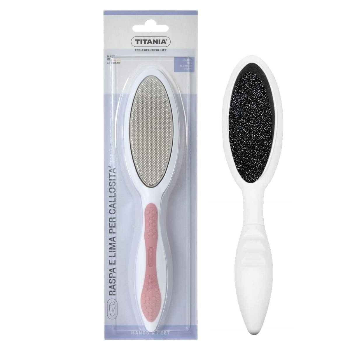 Titania bifaccia lima/raspa manico soft touch