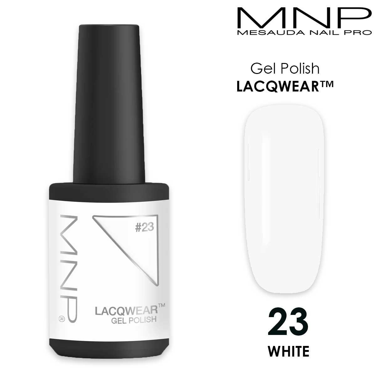 MESAUDA LACQWEAR MNP 10 ML Gel Polish 23 White