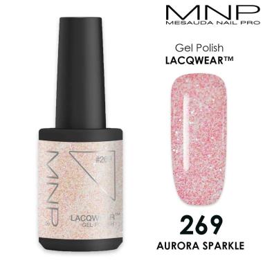 MESAUDA LACQWEAR MNP 10 ML Gel Polish 269 AURORA SPARKLE