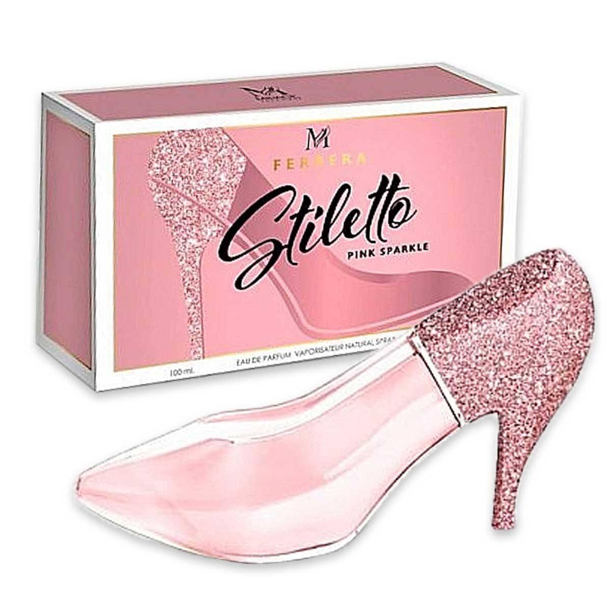 Ferrera stiletto pink sparkle montage brands 100ml