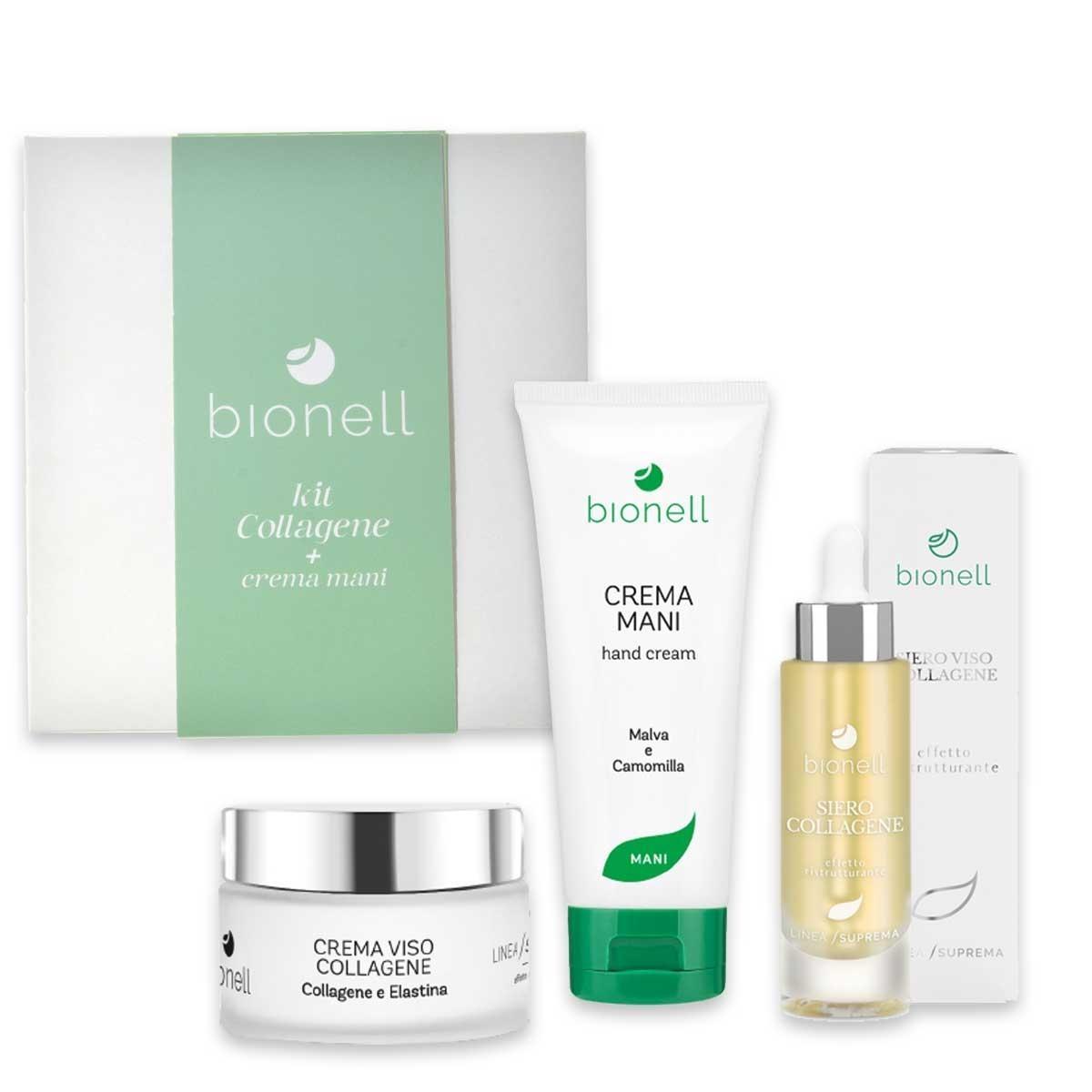 Bionell kit collagene  (crema suprema c.+ siero c.) + bagnoschiuma pr.200 ml
