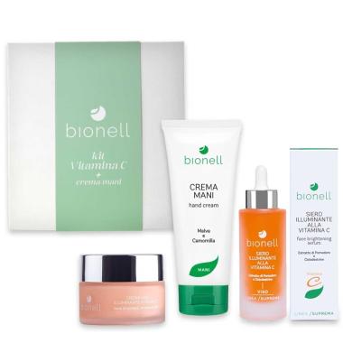 Bionell kit vitamina c (crema suprema vit.c + siero vit.c.) + crema corpo i.250 ml