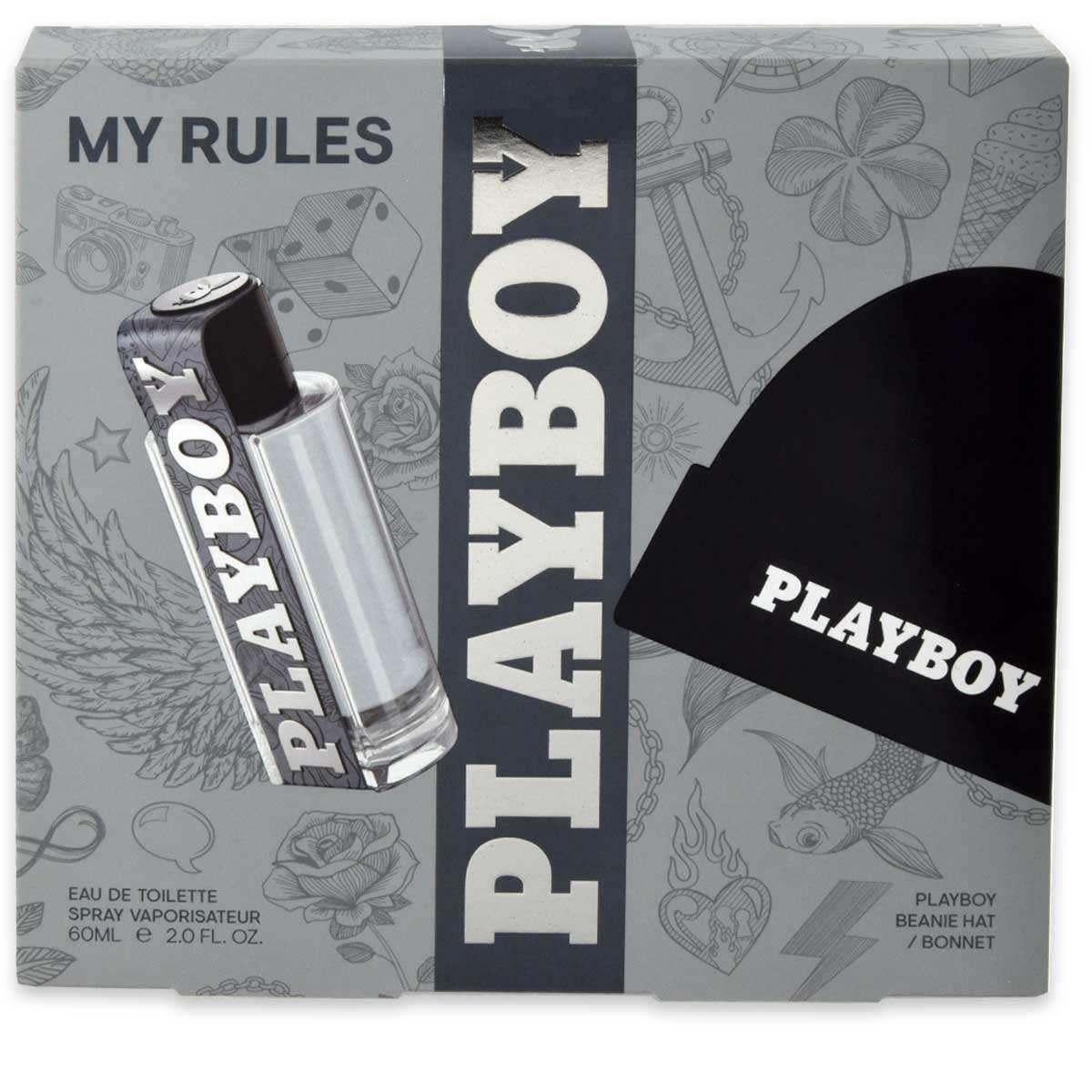 Playboy my rules: edt 60 ml + hat