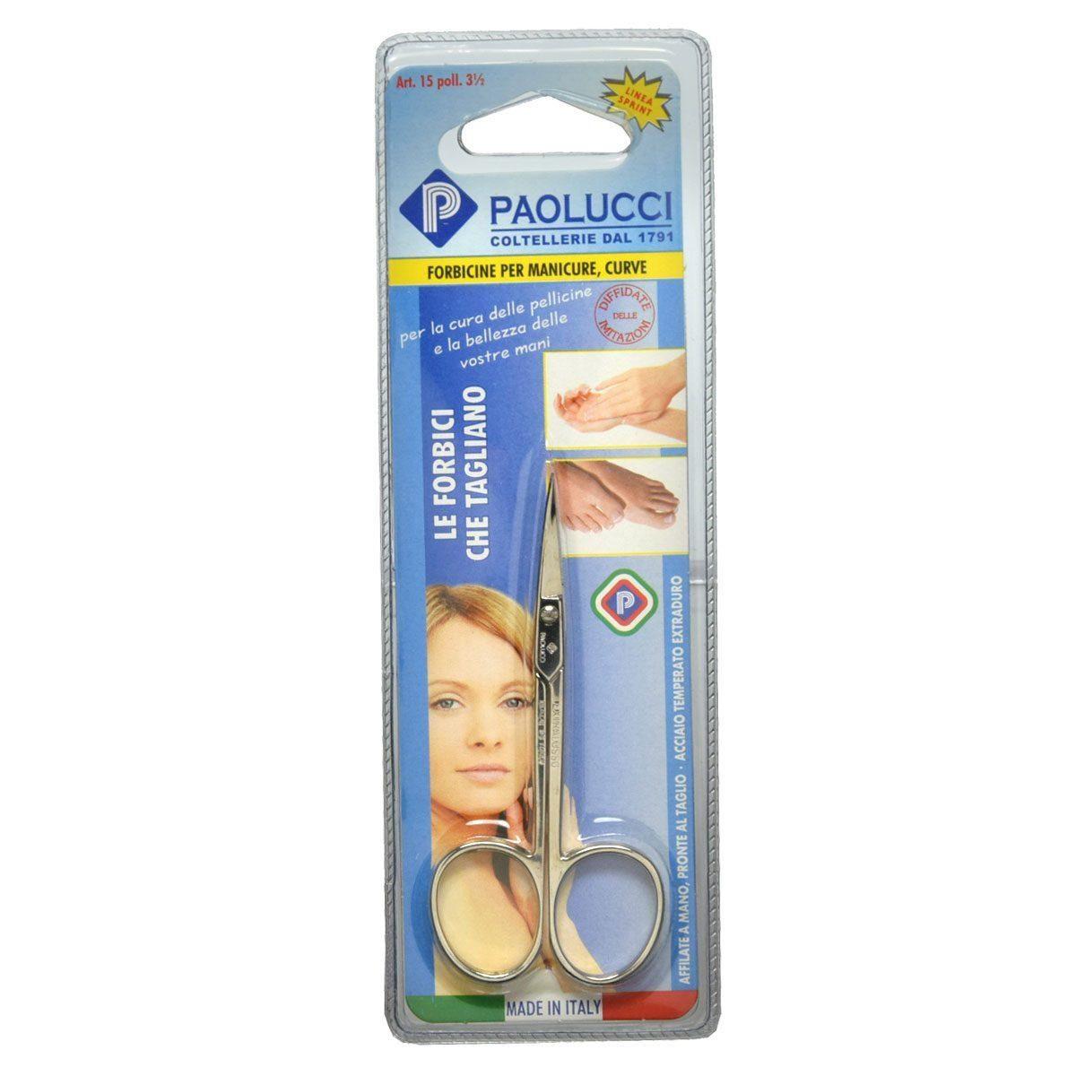 Forbici per manicure curve art. 15 poll. 3½ paolucci